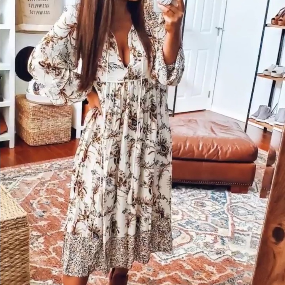 NEW BOHO GYPSY MILA LONG FLORAL MAXI DRESS TUNIC